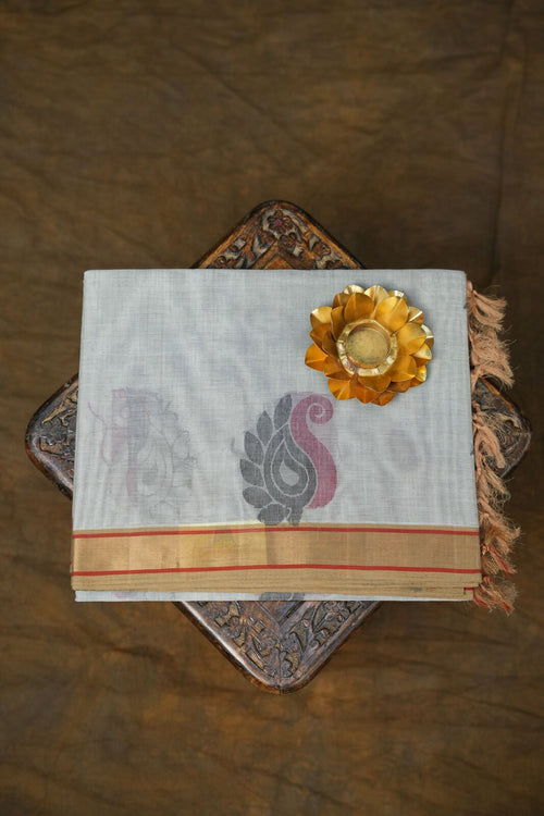 Brown & Orange Kanchi Cotton Sarees – GWS33264