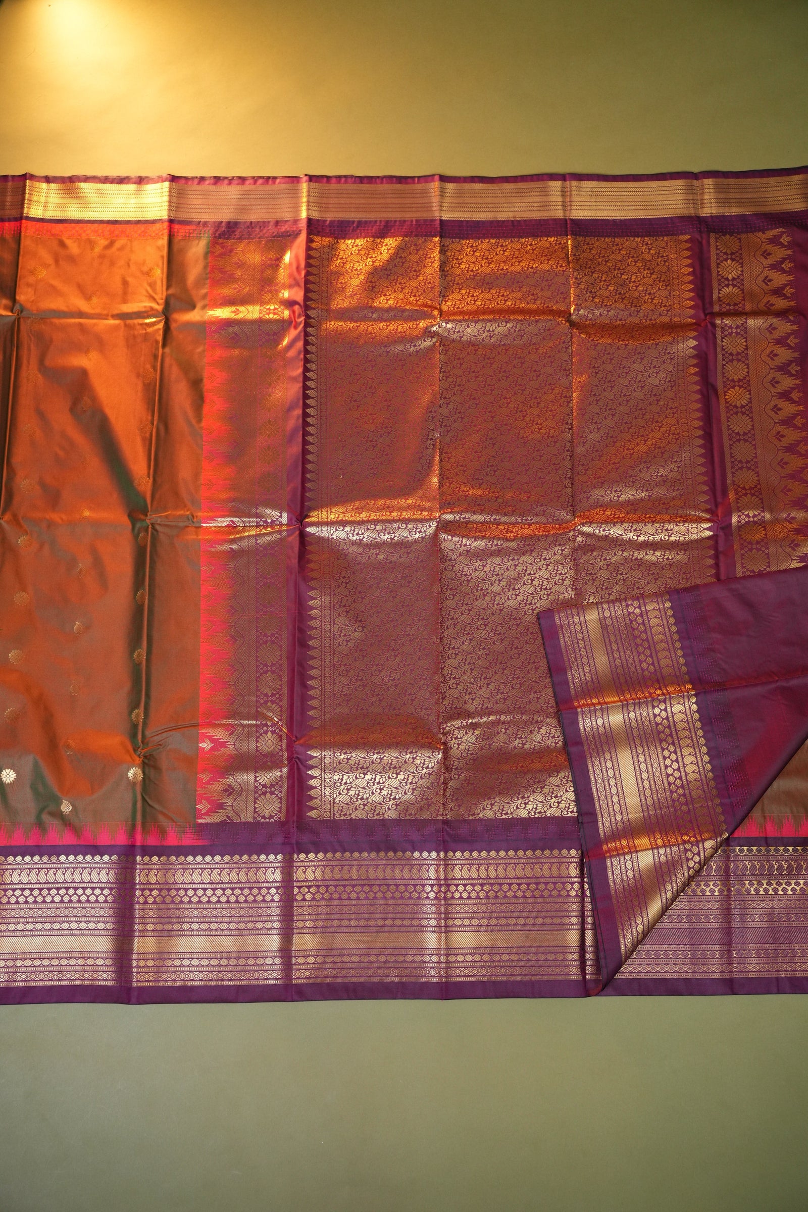 Semi Gadwal Saree GWS55482 - alternate saree view